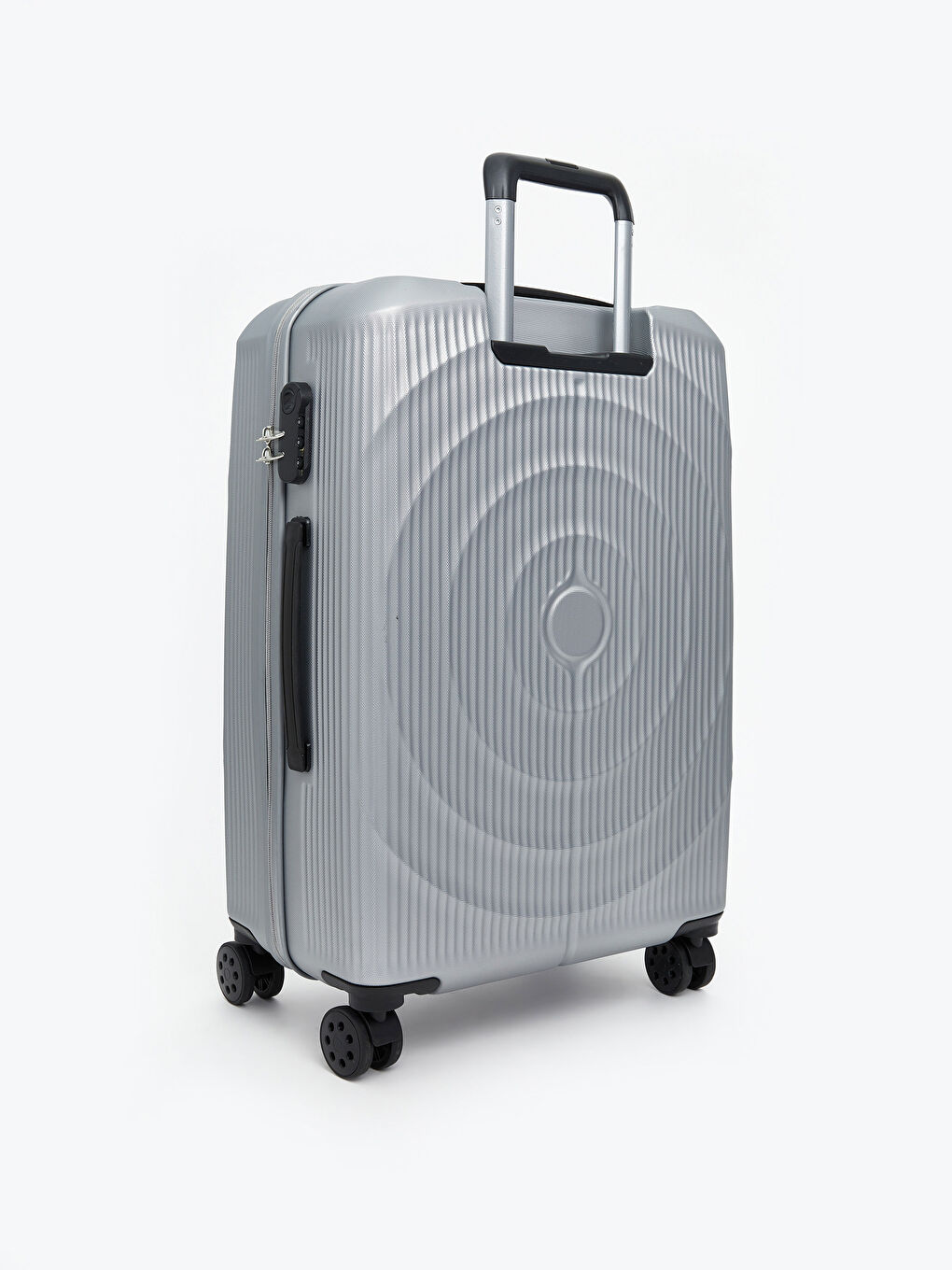 Gri Kilit Detaylı Büyük Boy Valiz-1