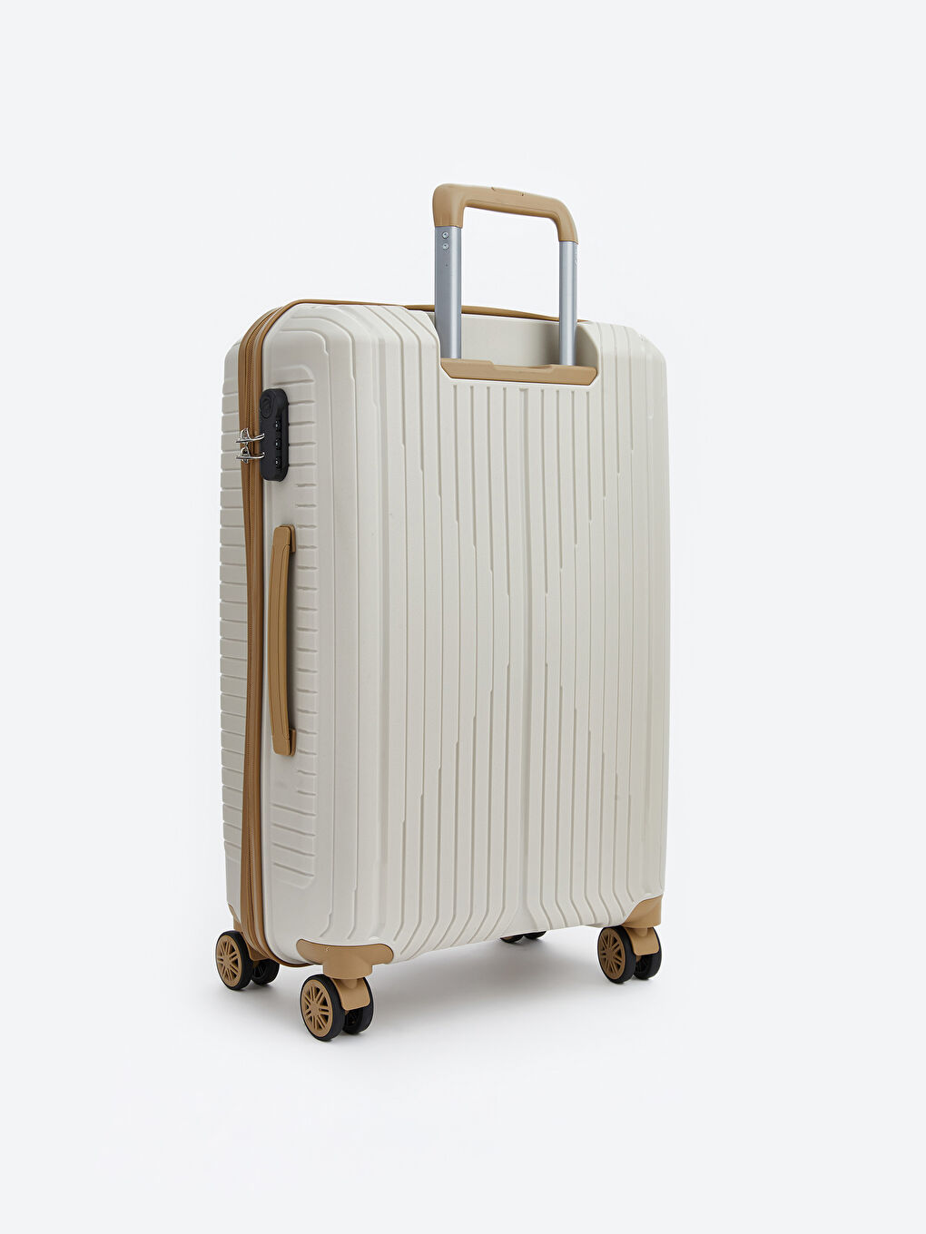 Lock Detailed Medium Size Suitcase-1