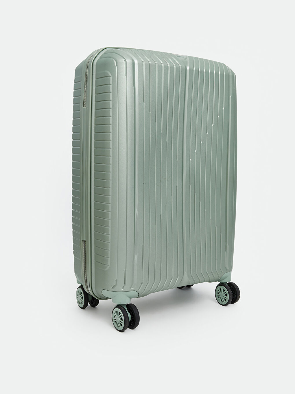 Large Suitcase with Lock Detail