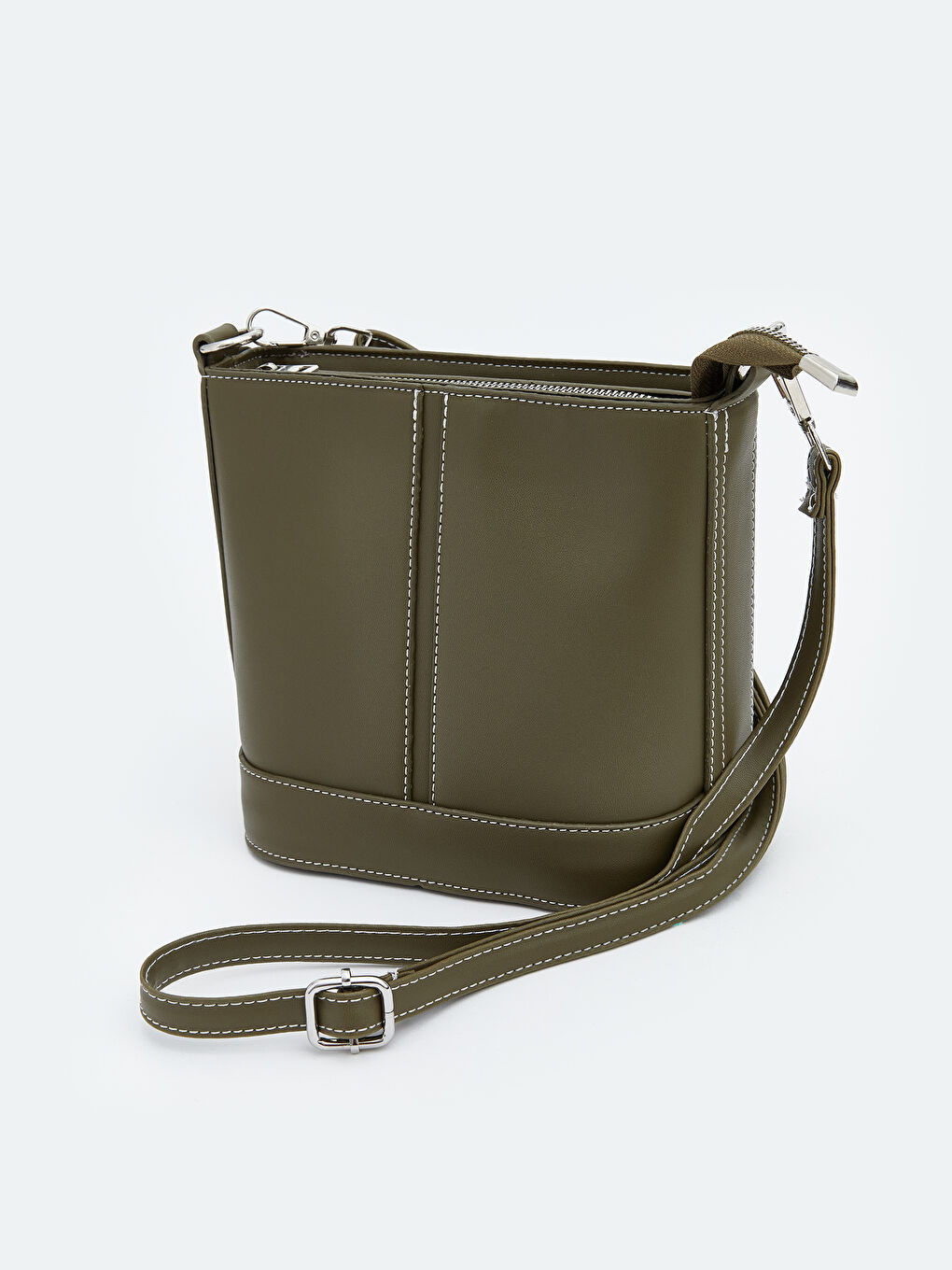 Leather-Look Women's Shoulder Bag-1