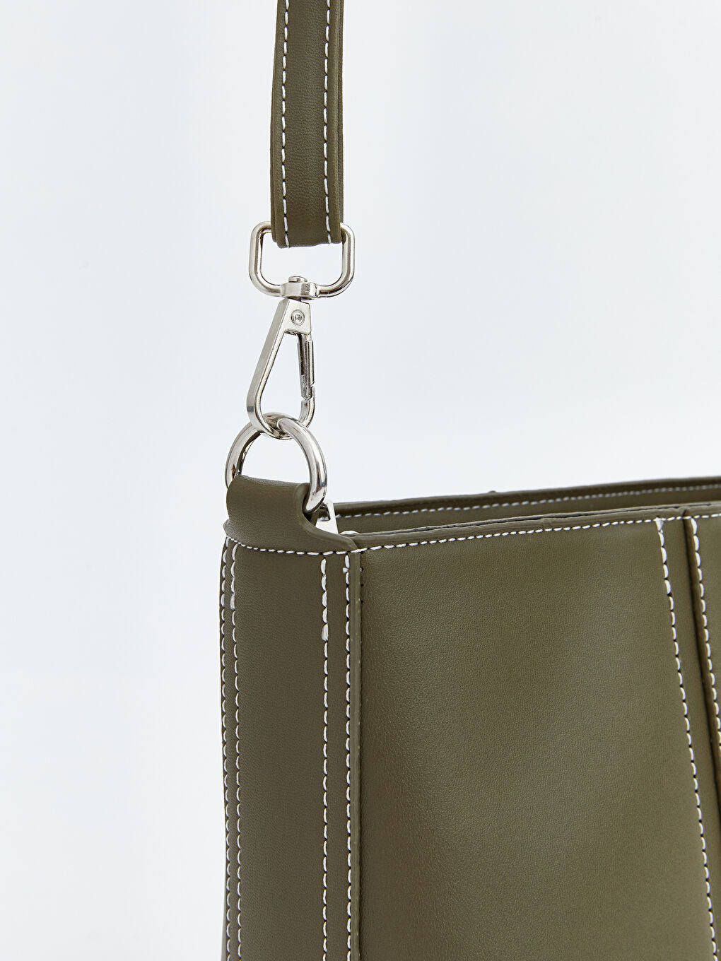 Leather-Look Women's Shoulder Bag-2