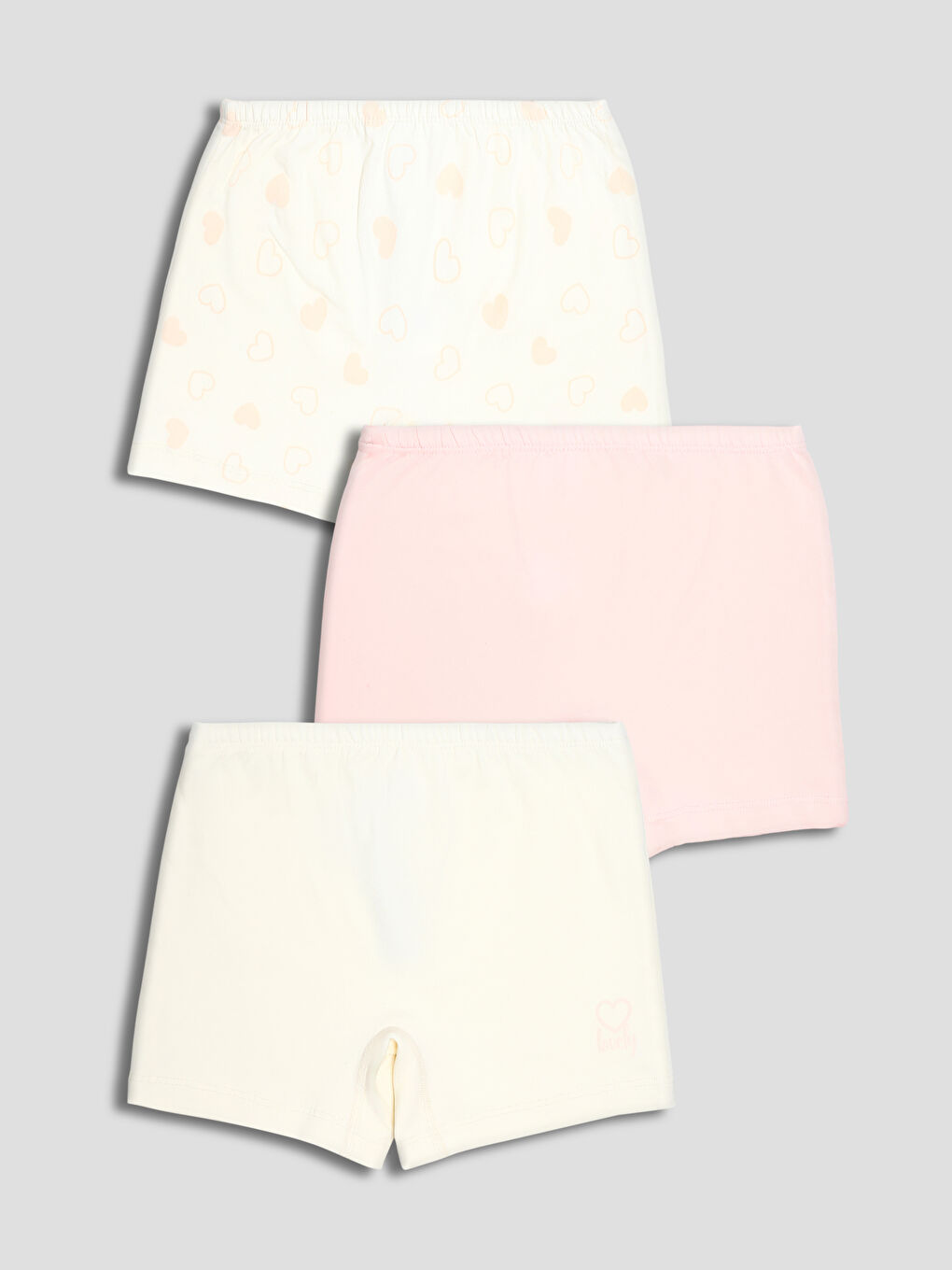 سراويل بوكسر أساسية للبنات - 3 عبوات