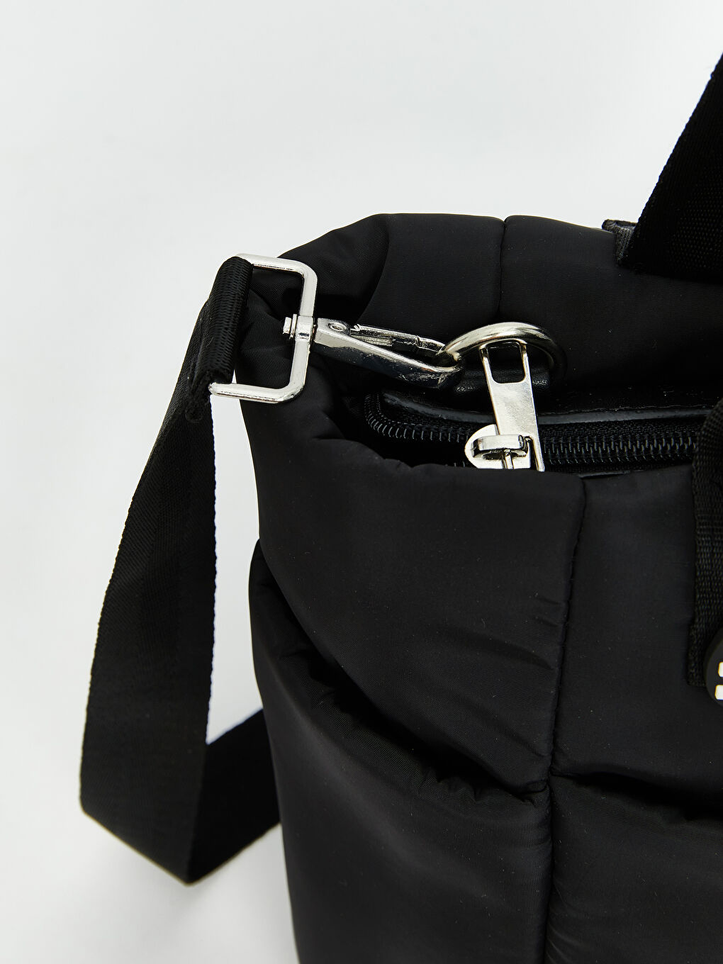 Siyah Anahtarlık Detaylı Kadın Omuz Çantası-2