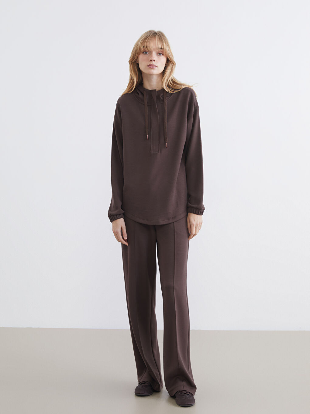 Woman BROWN Hoodie-1