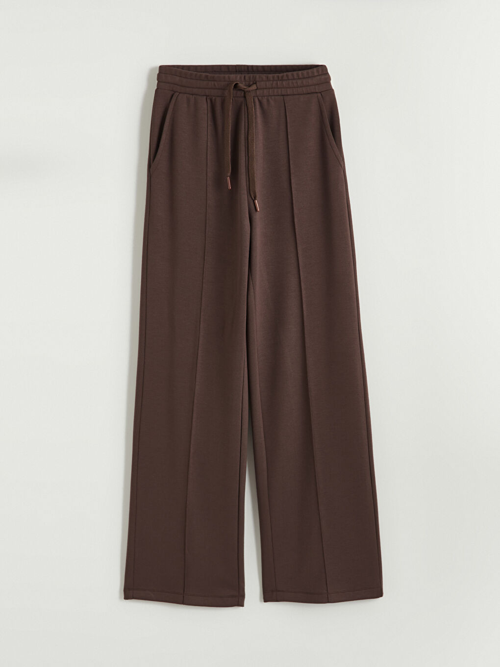 Elasticated Waist Wide Leg Women's Sweatpants-4