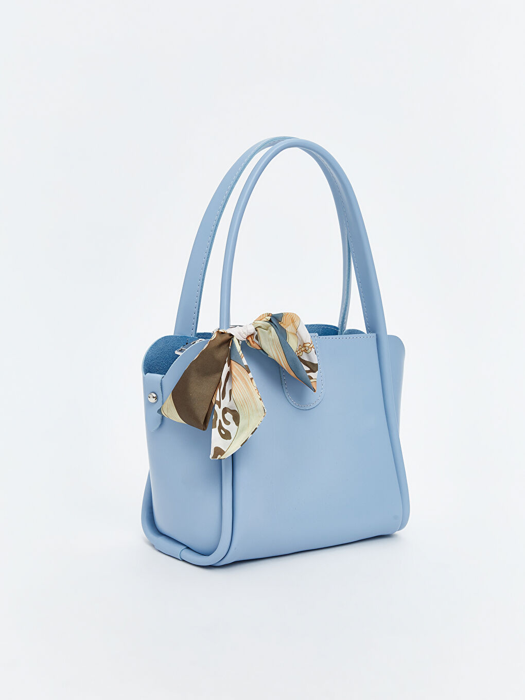 Mavi Fular Detaylı Kadın Omuz Çantası-3