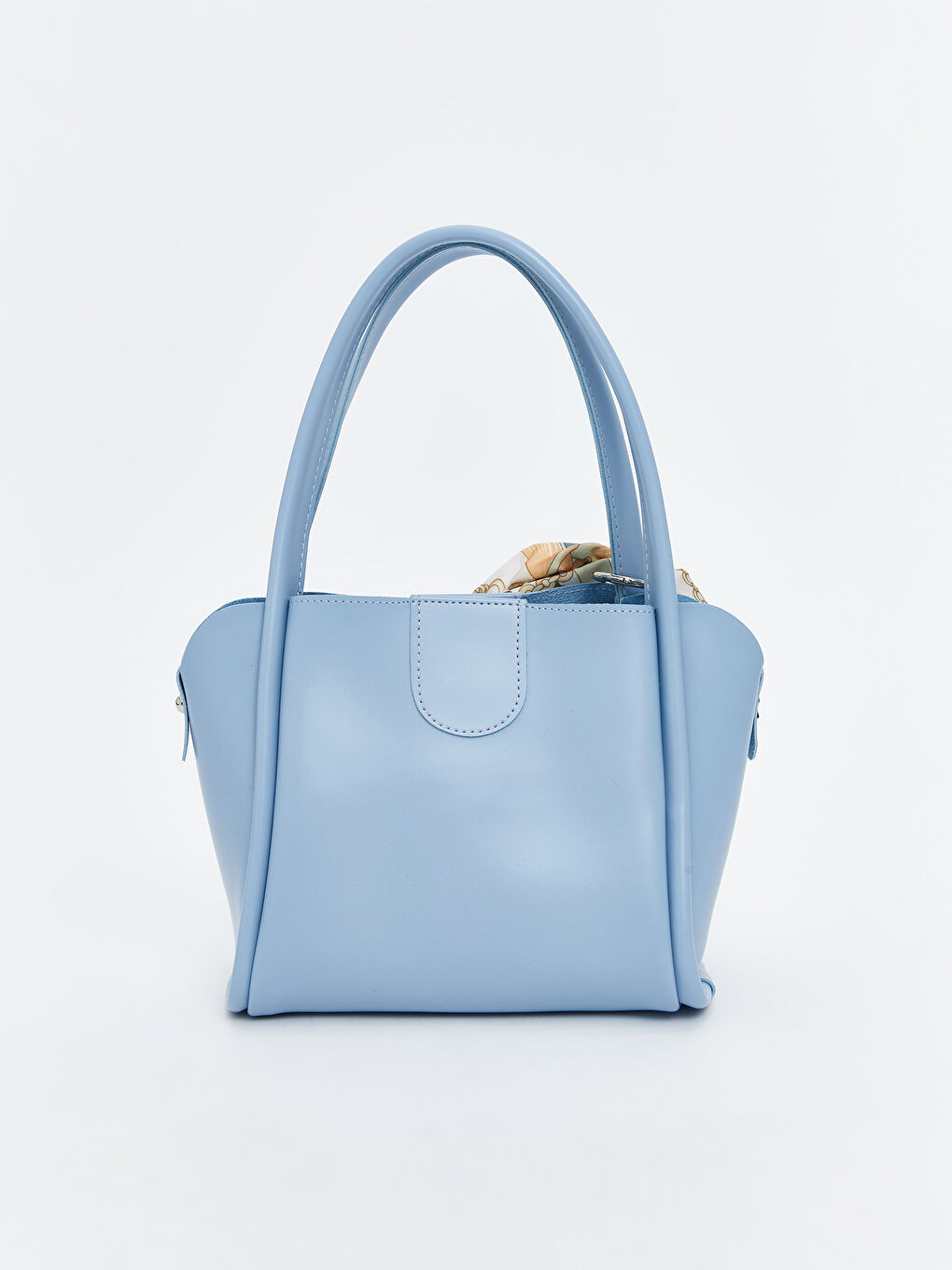 Mavi Fular Detaylı Kadın Omuz Çantası-4