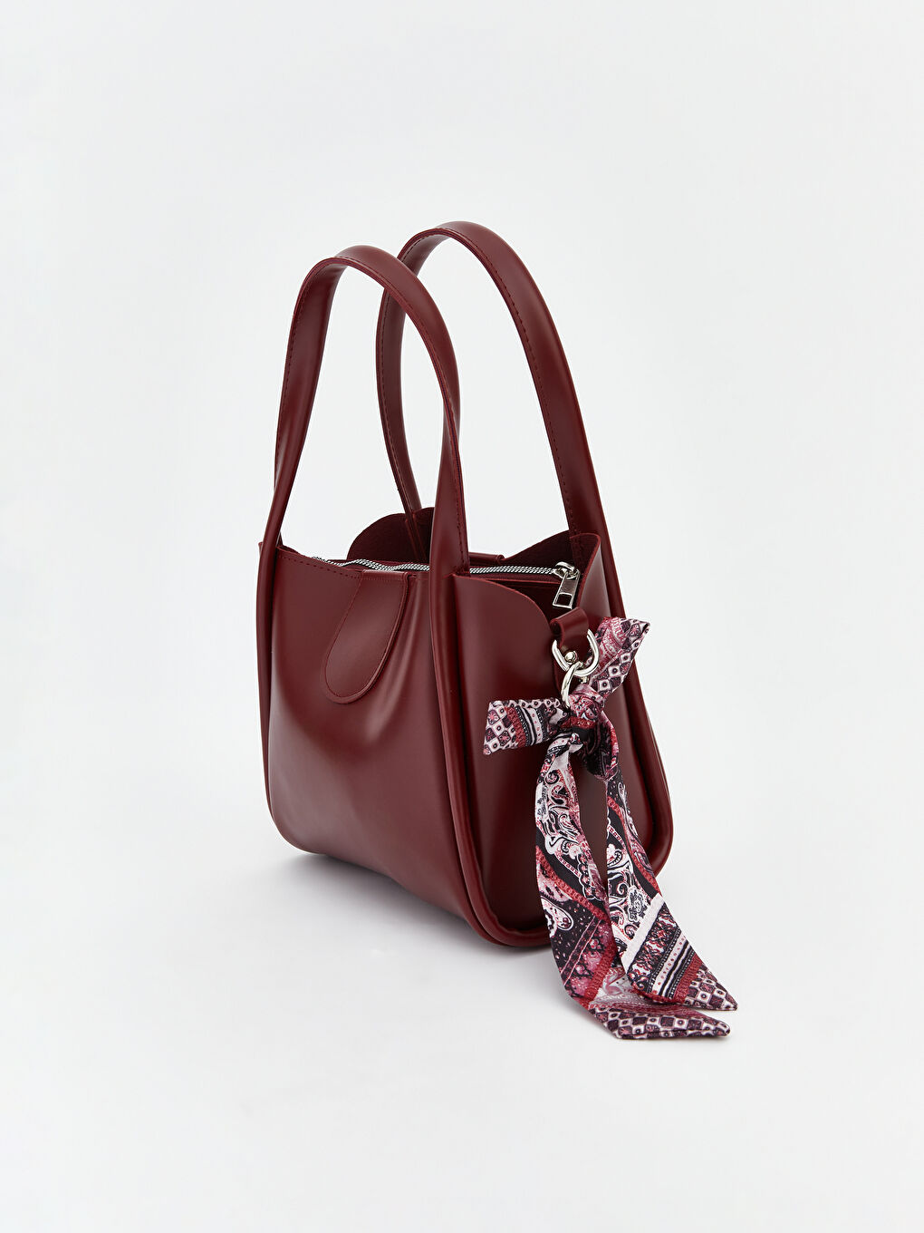 Scarf Detailed Women's Shoulder Bag-1