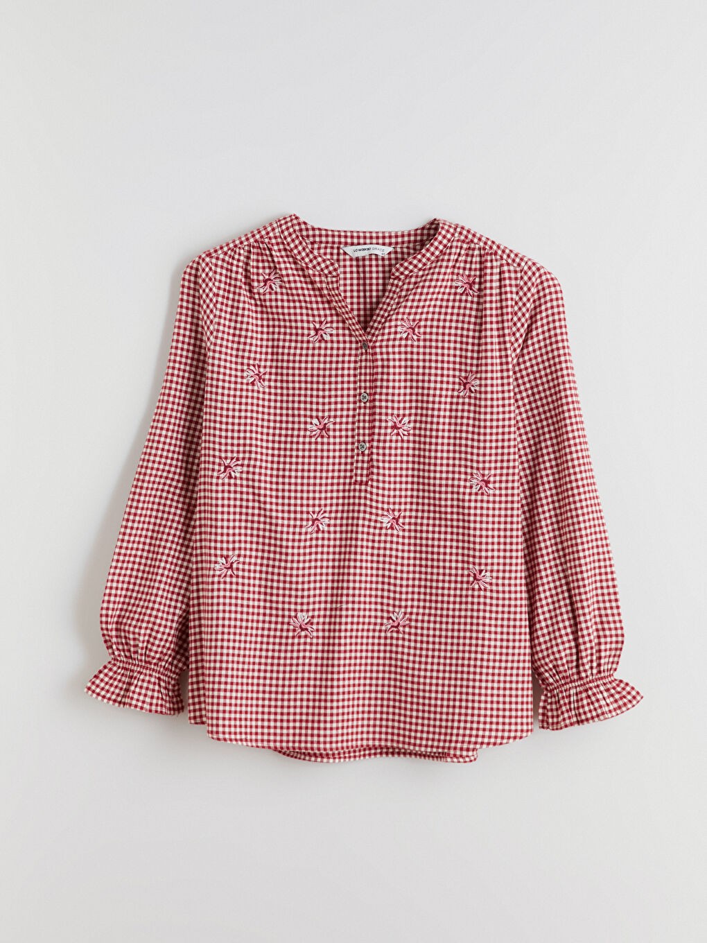 بلوزی یەخەی قردێلەیی گوڵدار-4