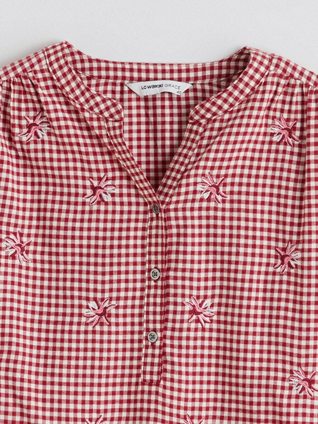 بلوزی یەخەی قردێلەیی گوڵدار-5