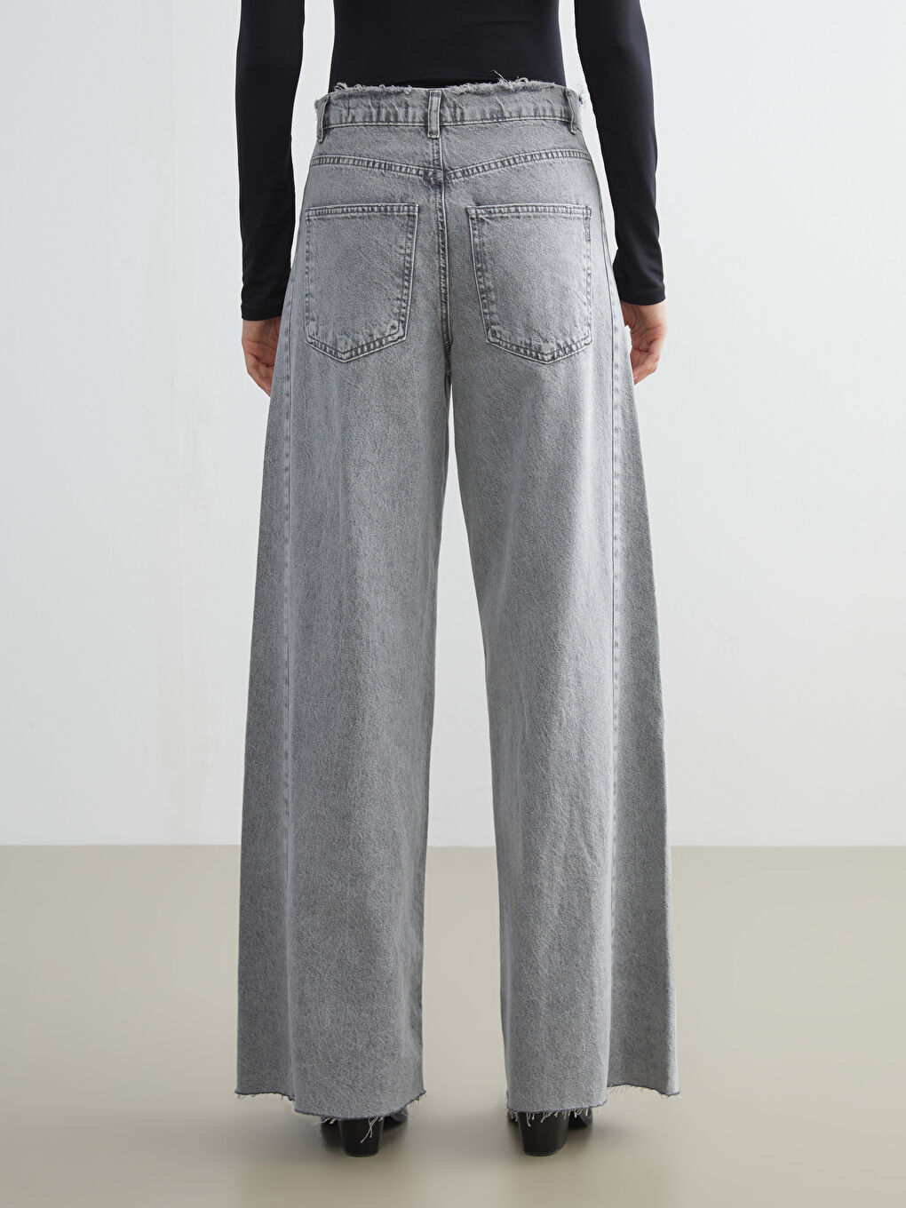 LCW Jeans Wideleg Women's Jeans -W5J706Z8-GRD