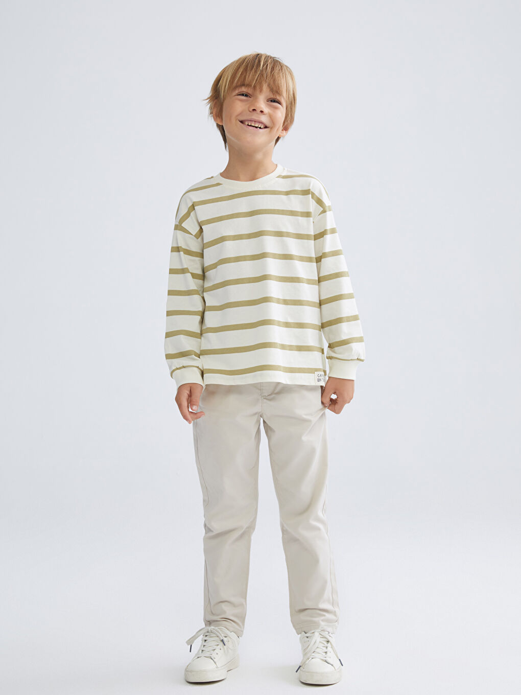 Adjustable Waist Boys' Trousers-1