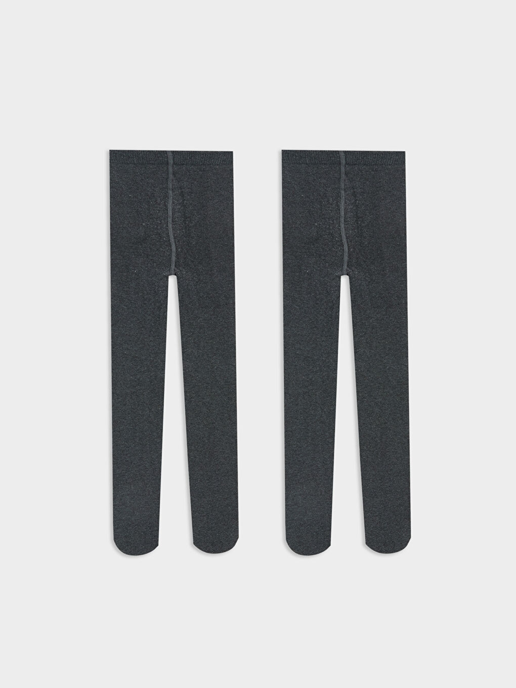 Gri Basic Kız Çocuk Külotlu Çorap 2'li