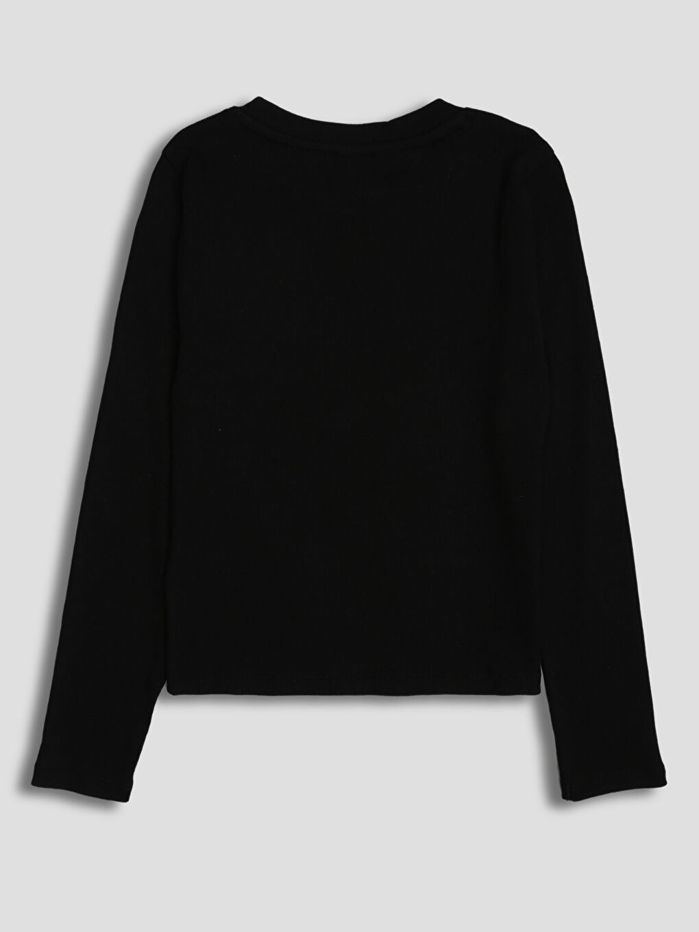 تيشيرت للبنات مطبوع برقبة دائرية-1