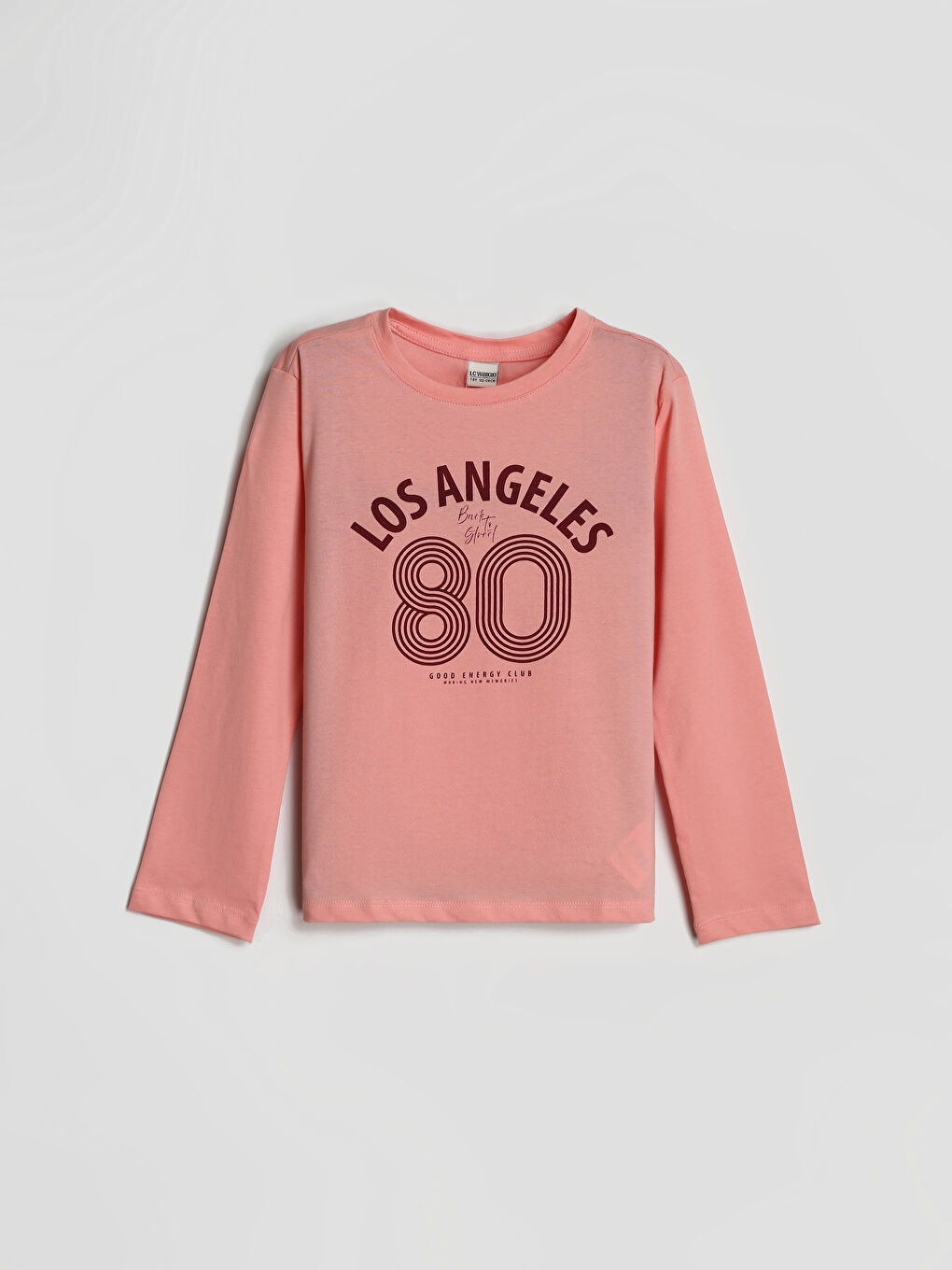 Crew Neck Printed Girls' T-Shirt