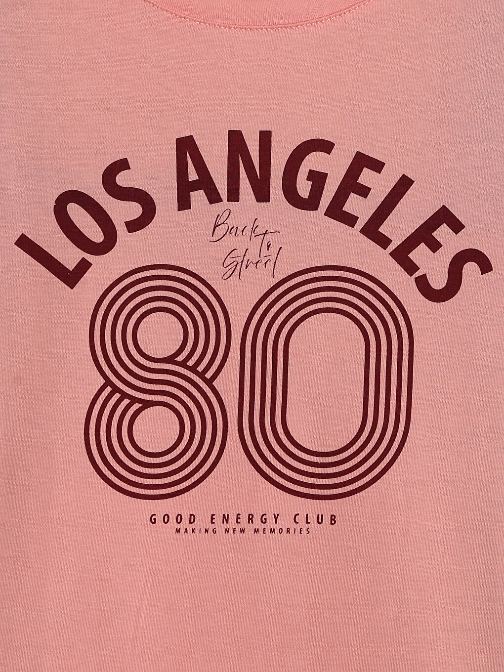 Crew Neck Printed Girls' T-Shirt-2