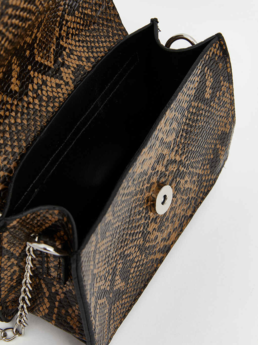 Karışık Zincir Detaylı Kadın Omuz Çantası-2