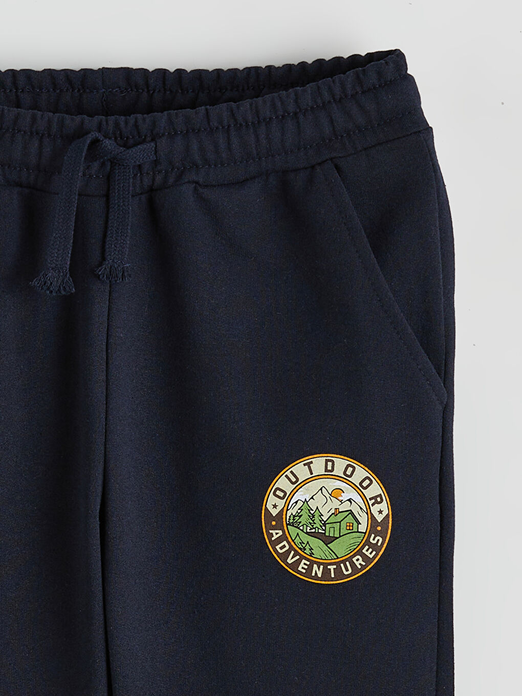 Lacivert Beli Lastikli Erkek Çocuk Eşofman Alt-1