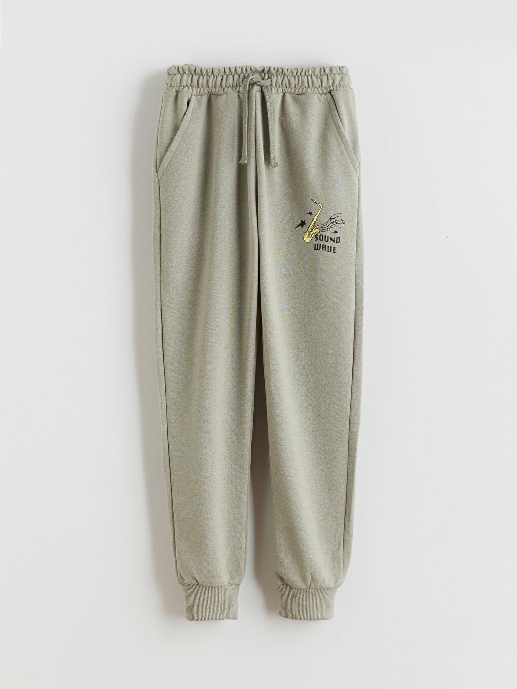 Yeşil Beli Lastikli Erkek Çocuk Jogger Eşofman Altı