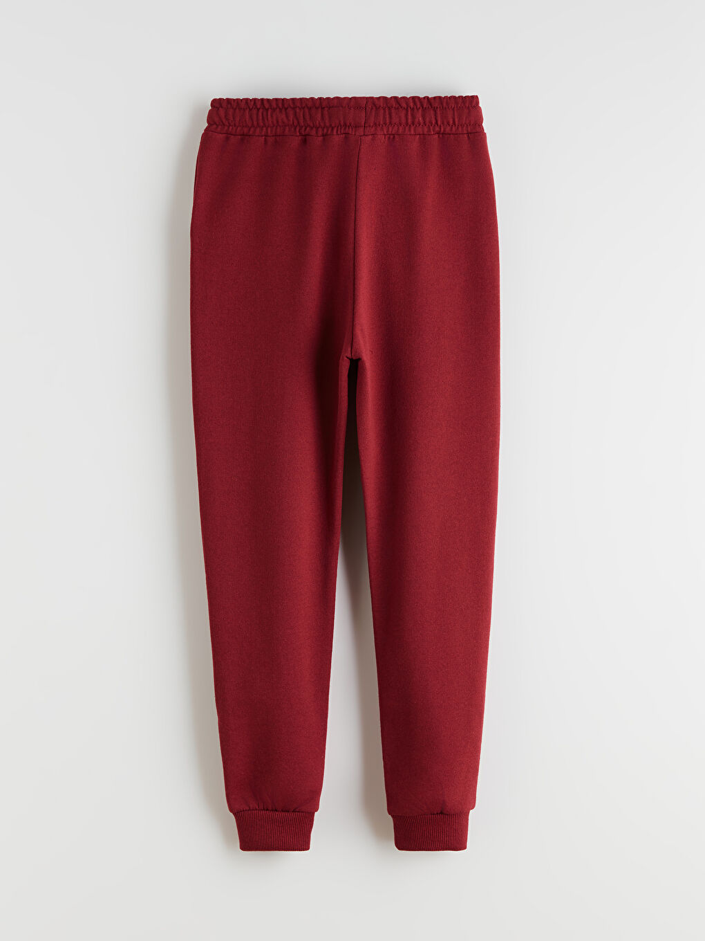 Bordo Beli Lastikli Erkek Çocuk Jogger Eşofman Altı-1