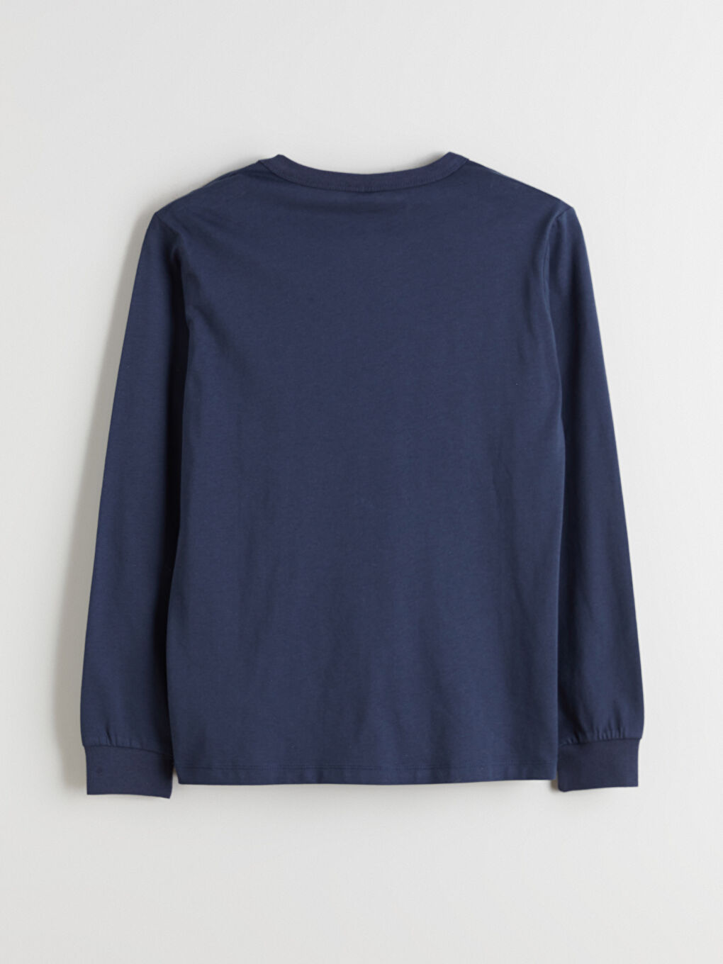 Lacivert Bisiklet Yaka Erkek Çocuk Tişört-2