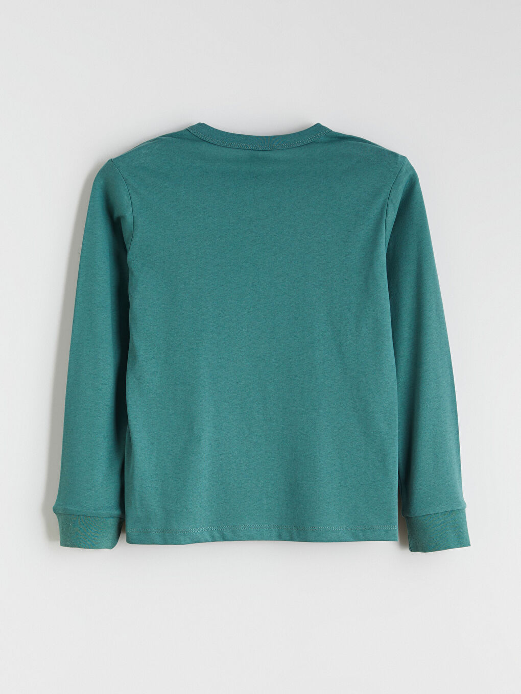 Yeşil Bisiklet Yaka Baskılı Erkek Çocuk Tişört-2