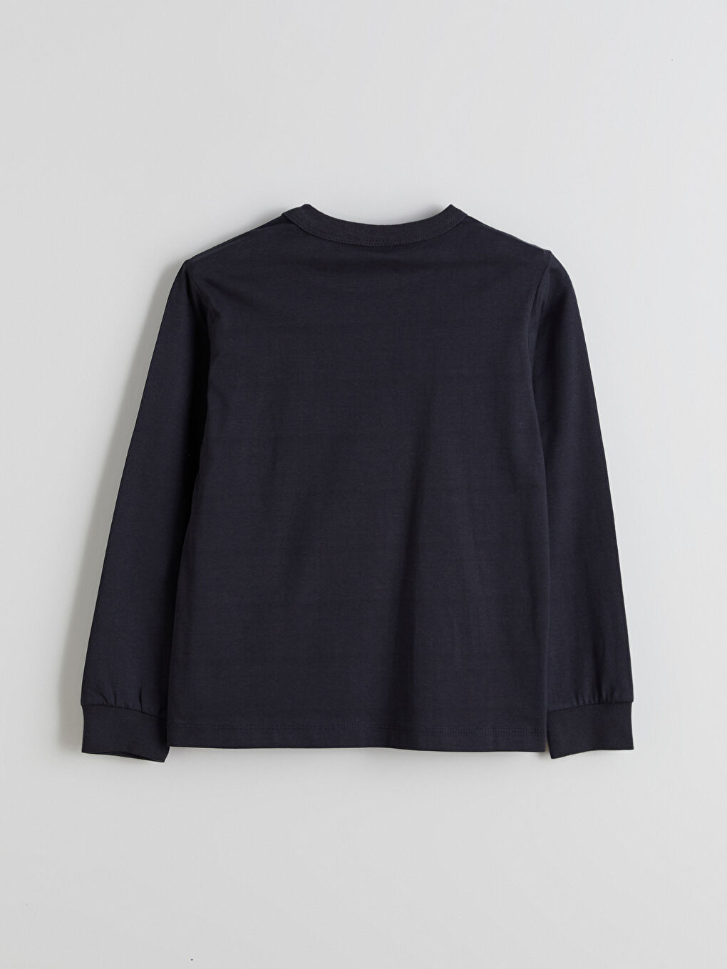 Siyah Bisiklet Yaka Erkek Çocuk Tişört-2