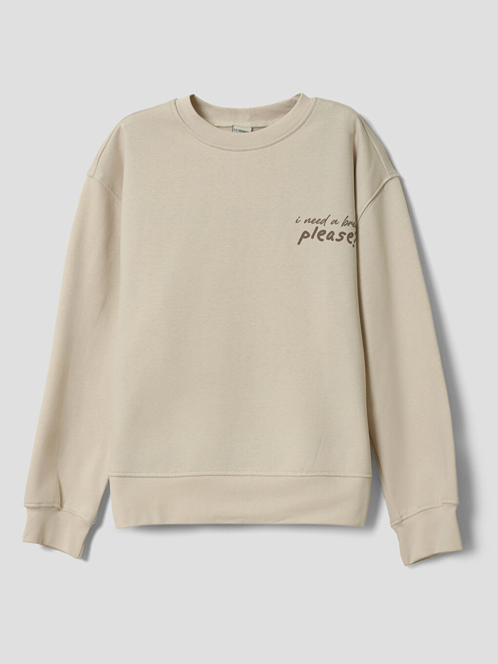Crew Neck Girls' Sweatshirt