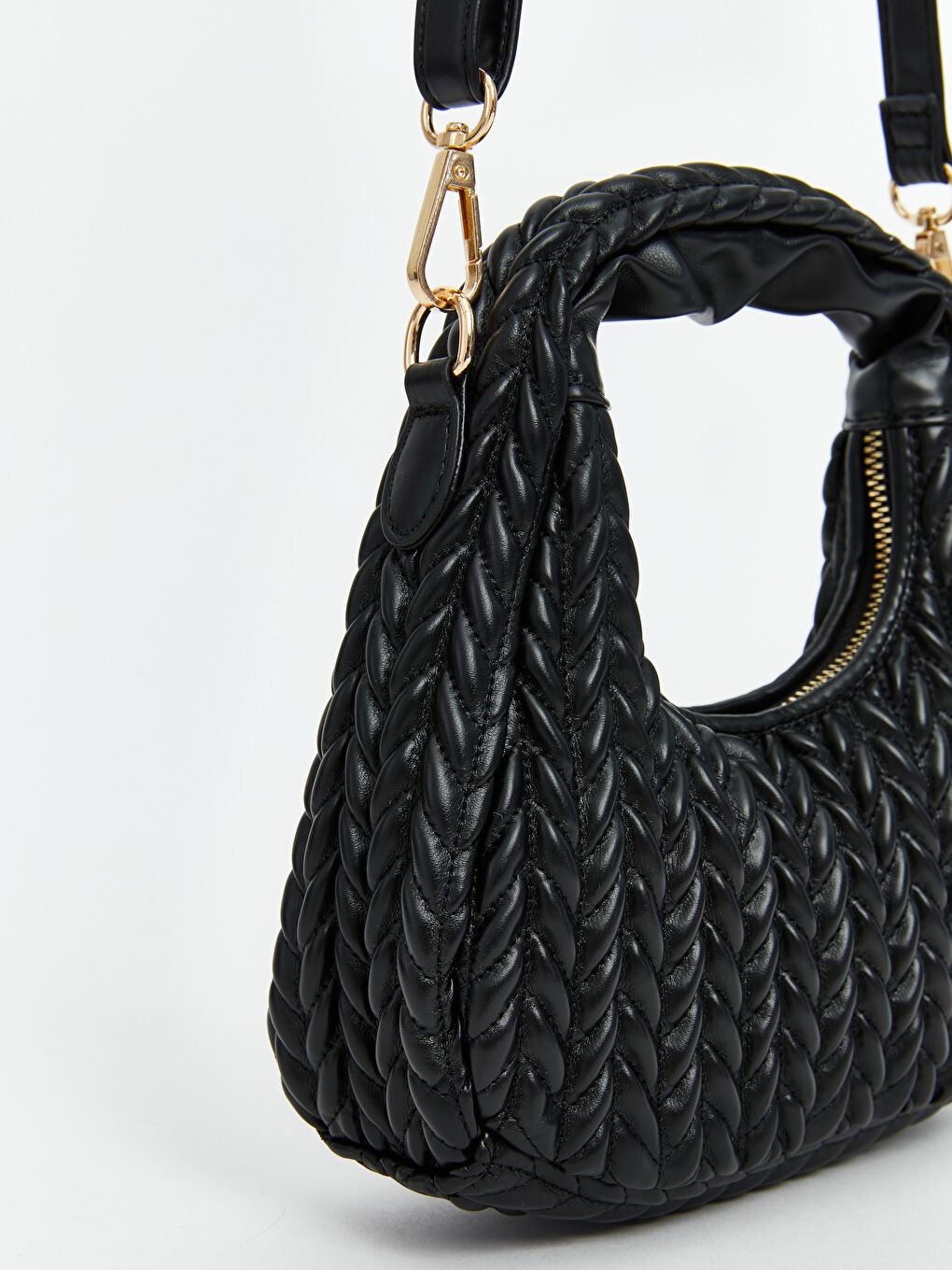 Leather-Look Women's Shoulder Bag-2