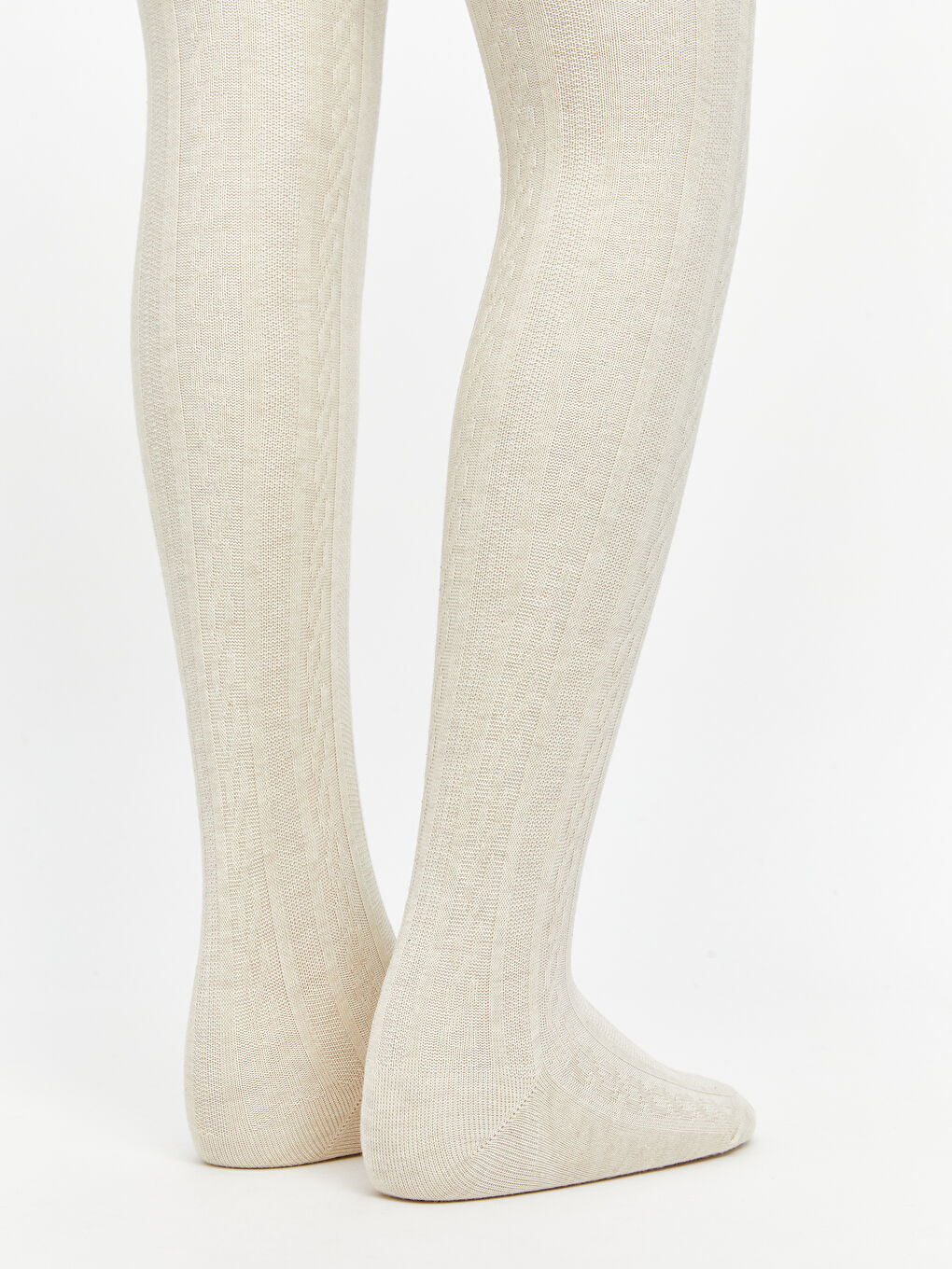 Pembe Desenli Kız Çocuk Külotlu Çorap 2'li-2