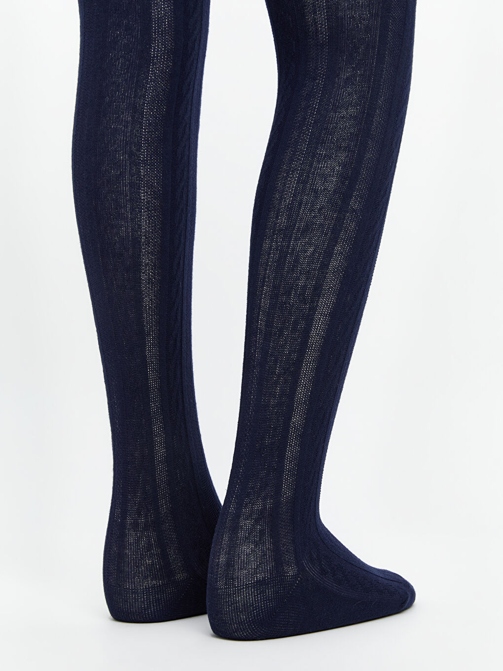 Lacivert Desenli Kız Çocuk Külotlu Çorap 2'li-2