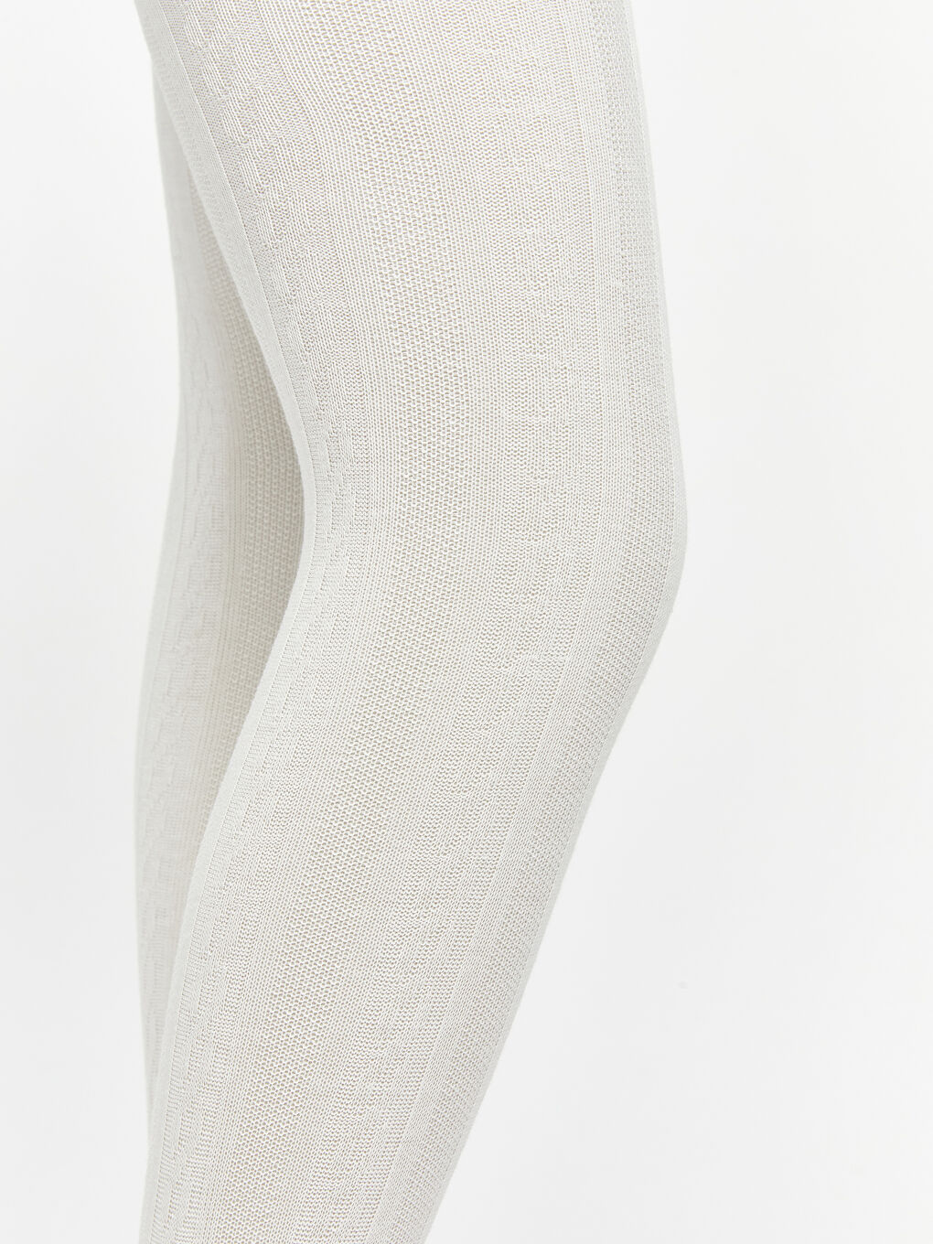 Gri Desenli Kız Çocuk Külotlu Çorap 2'li-1