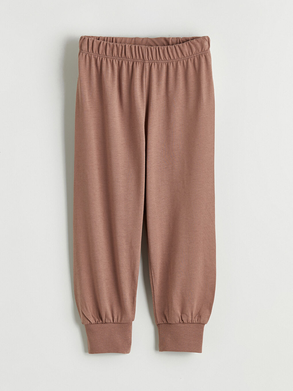 Kahverengi Beli Lastikli Erkek Çocuk Eşofman Alt-1