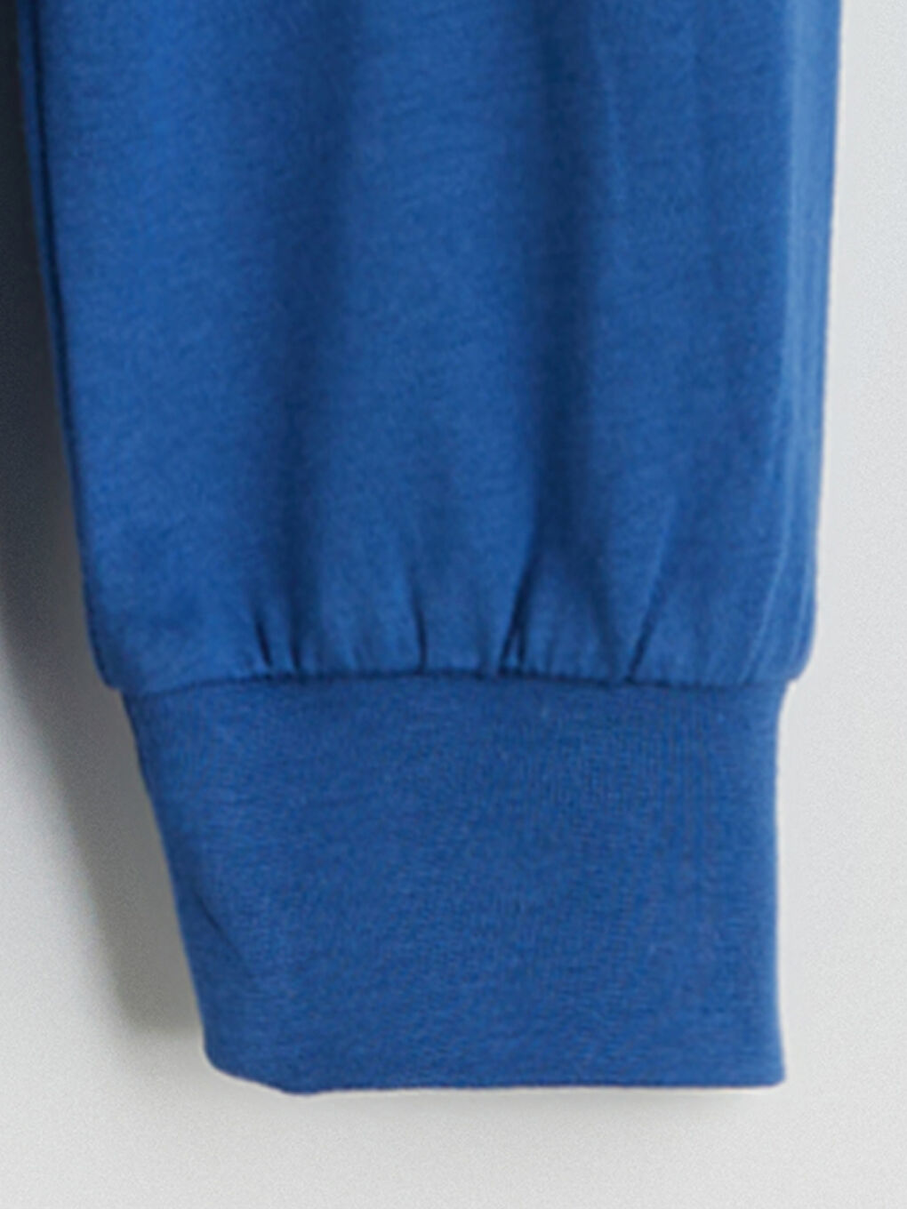 Mavi Bisiklet Yaka Erkek Çocuk Pijama Takımı-5