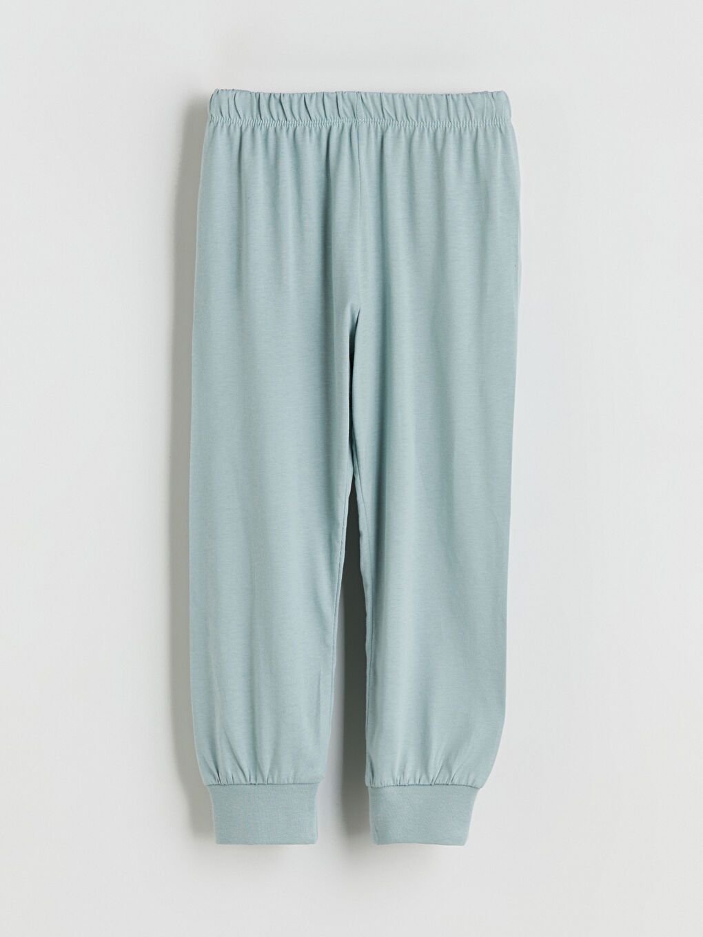 Bej Bisiklet Yaka Erkek Çocuk Pijama Takımı-4