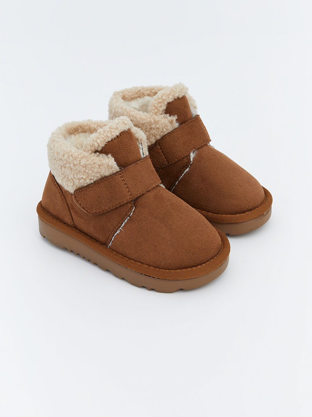 Kahverengi İçi Kürklü Erkek Bebek Bot