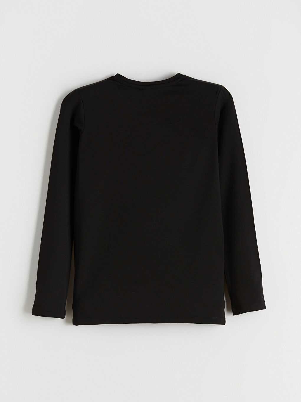 Siyah Bisiklet Yaka Erkek Çocuk Termal İçlik