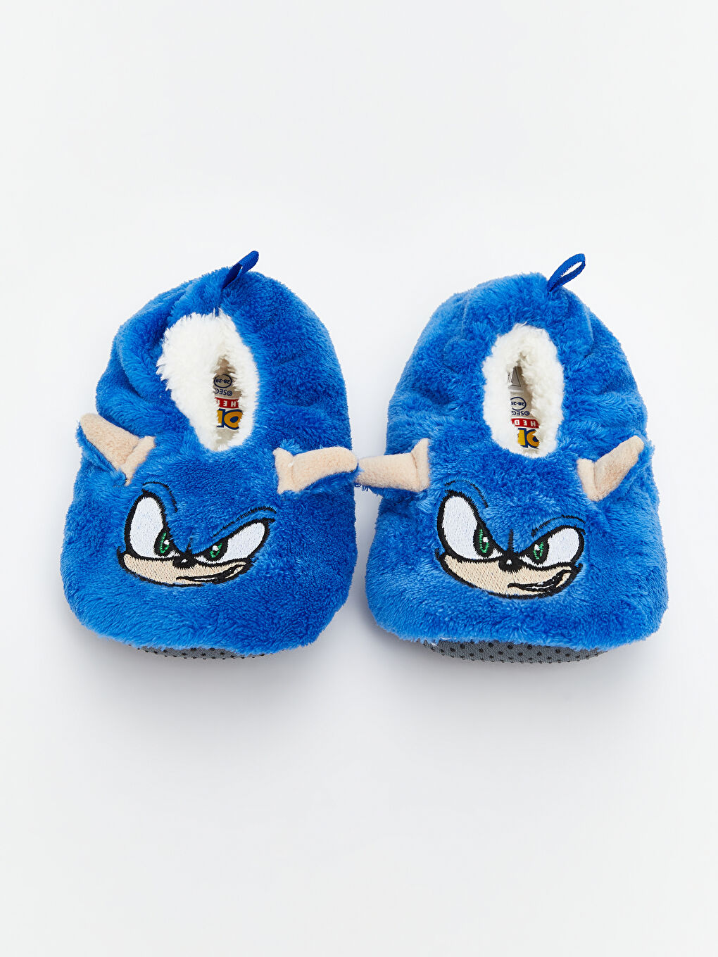 Mavi Sonic Baskılı Erkek Bebek Panduf-2