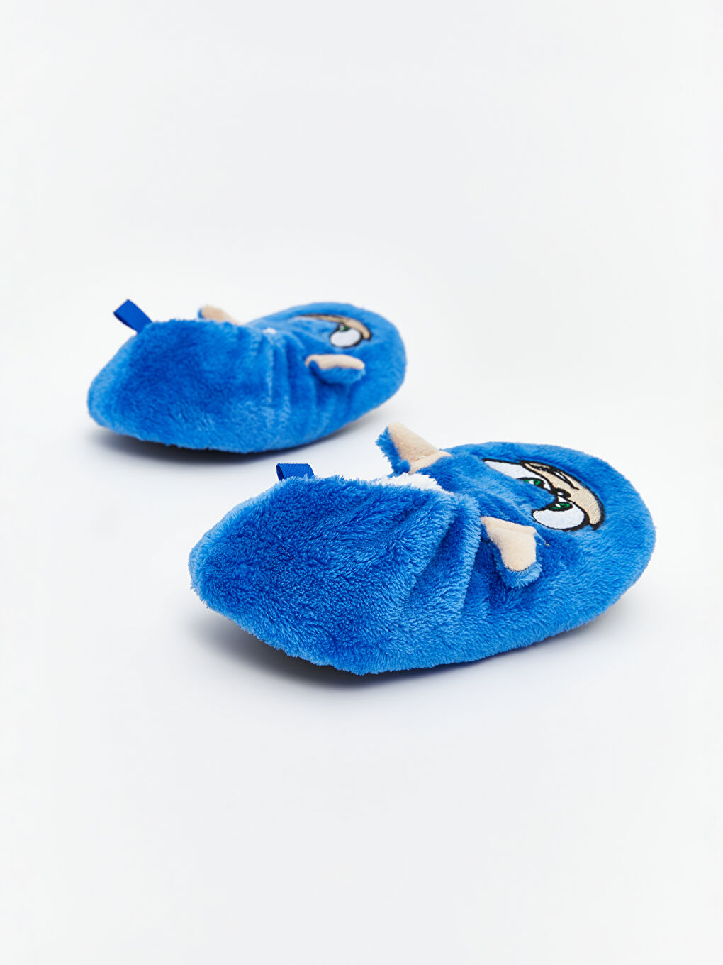 Mavi Sonic Baskılı Erkek Bebek Panduf-4