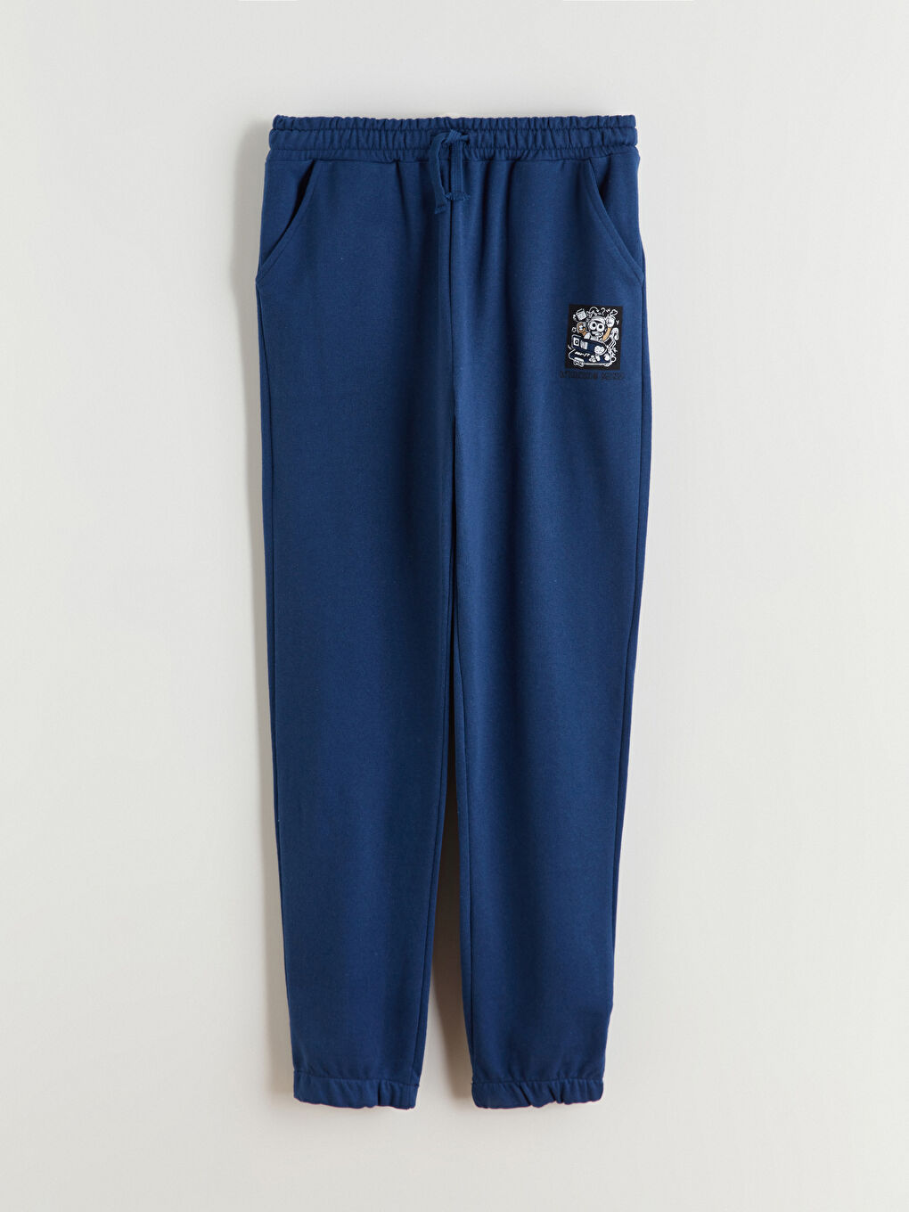 Mavi Beli Lastikli Erkek Çocuk Jogger  Eşofman Altı
