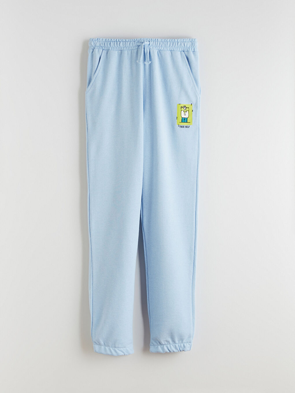 Mavi Beli Lastikli Erkek Çocuk Jogger  Eşofman Altı