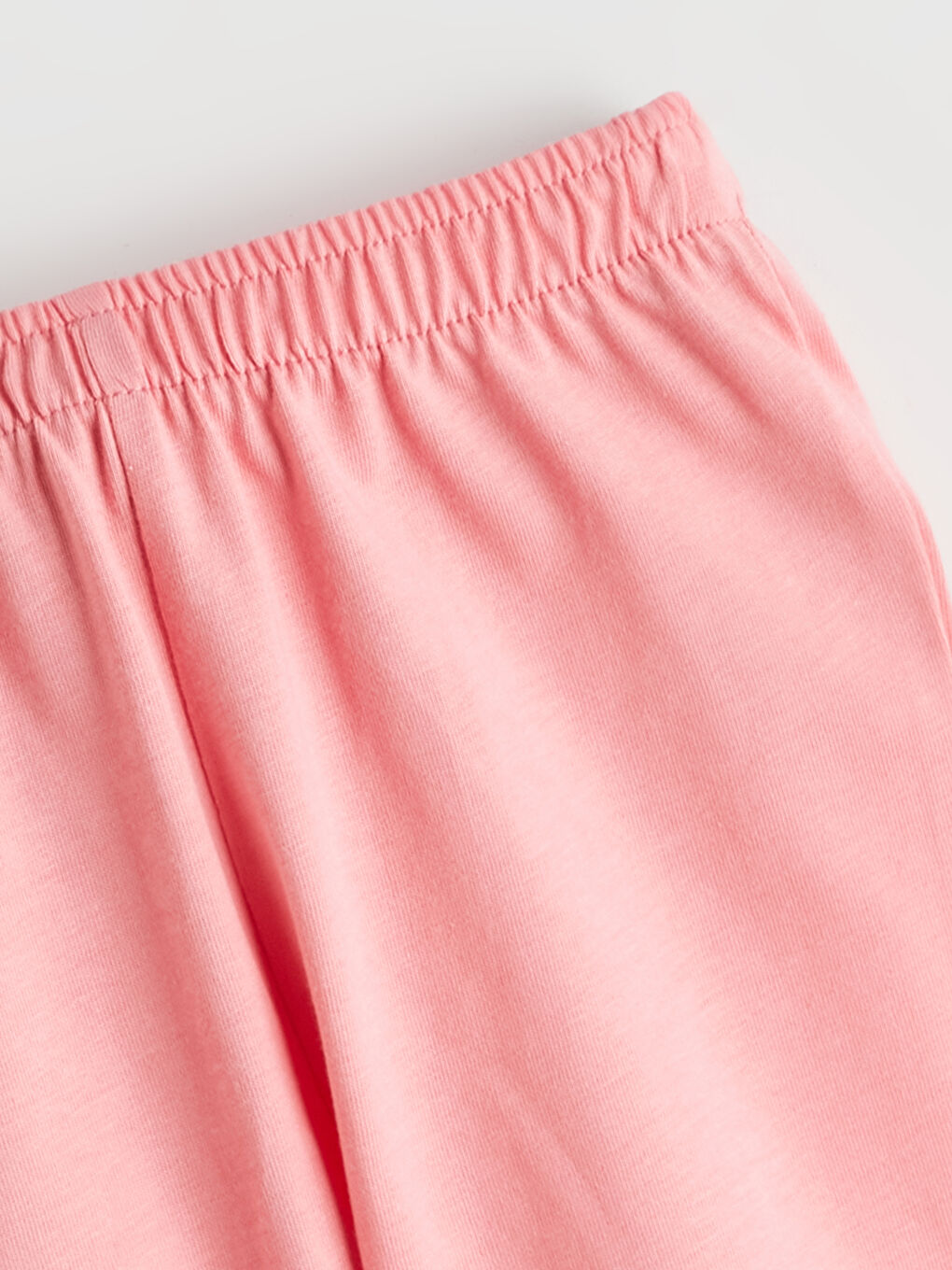 Pembe Çiçek Baskılı Fırfırlı Kız Bebek Bluz ve Tayt 2'li-5