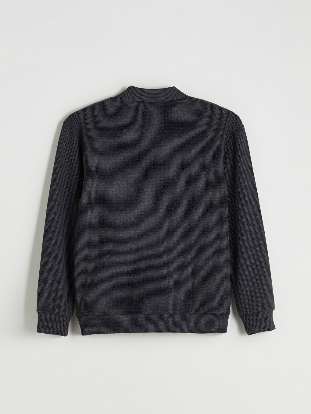 Polo Neck Long Sleeve Men's Sweatshirt-5