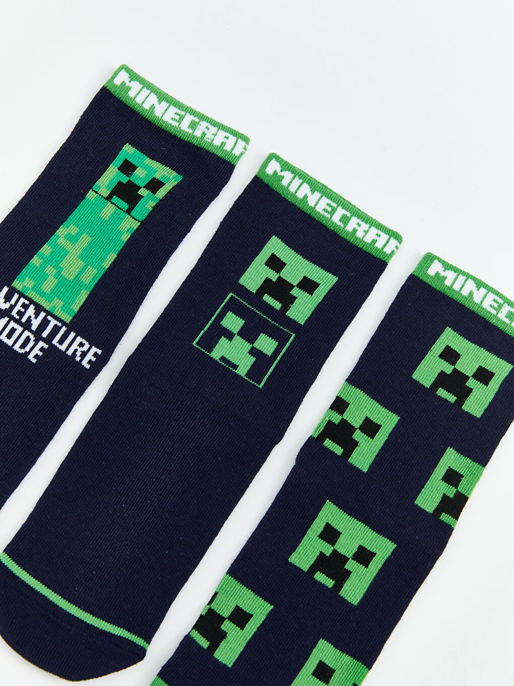 Minecraft Patterned Boys' Ankle Socks 5 Pack-2