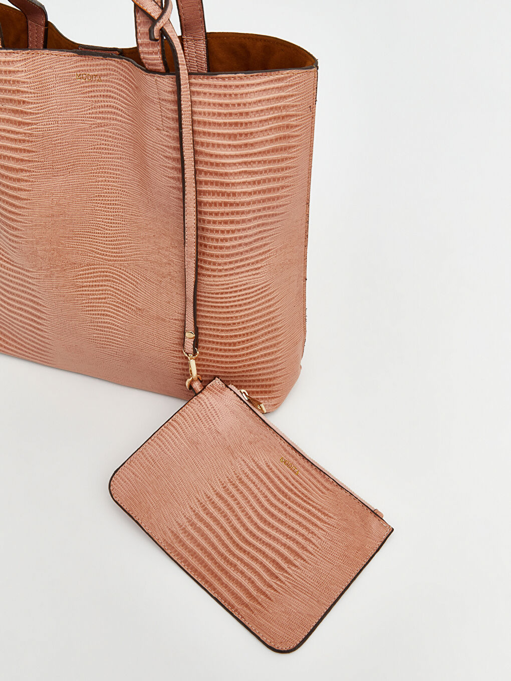 Karışık Deri Görünümlü Kadın Omuz Çantası-3