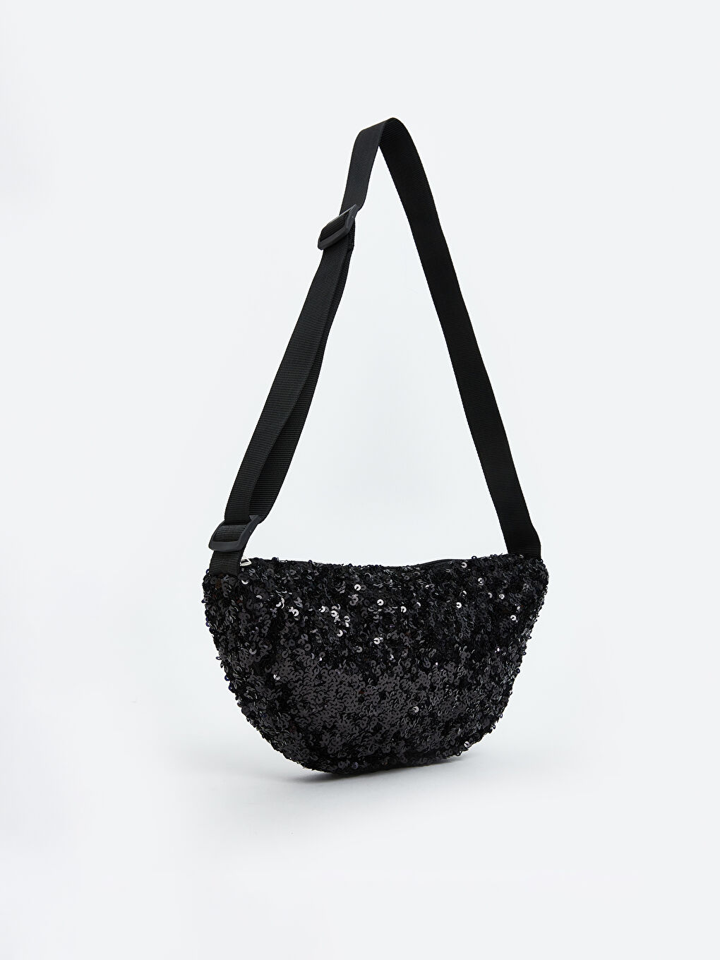 Siyah Ayarlanabilir Askılı Kadın Omuz Çantası-1