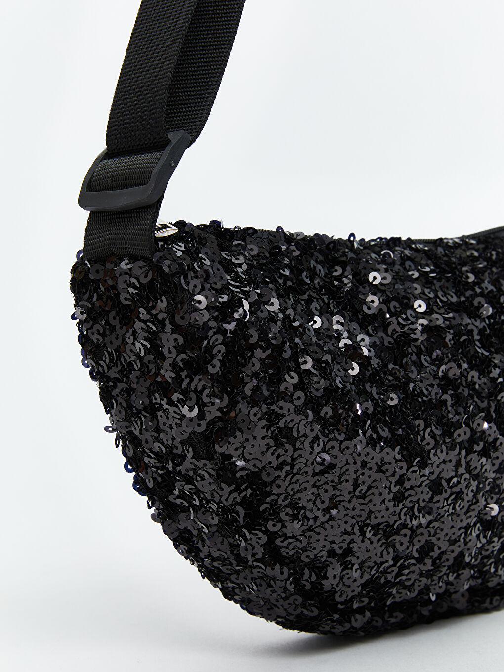 Siyah Ayarlanabilir Askılı Kadın Omuz Çantası-2