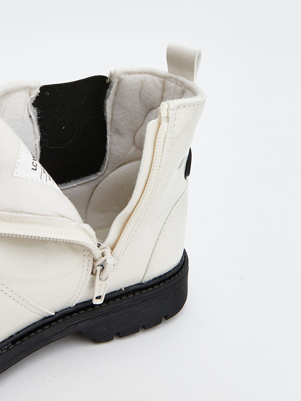 Ekru Minnie Mouse Baskılı Deri Görünümlü Kız Çocuk Bot-7