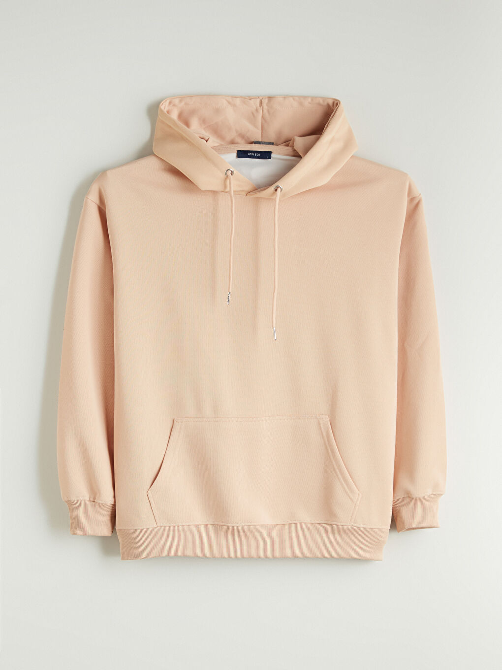 Мъж Кафяво Суитшърт с качулка-4