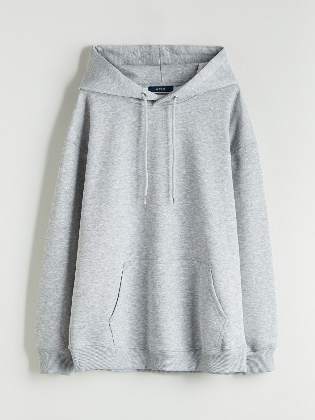 Мъж Сиво Суитшърт с качулка-4